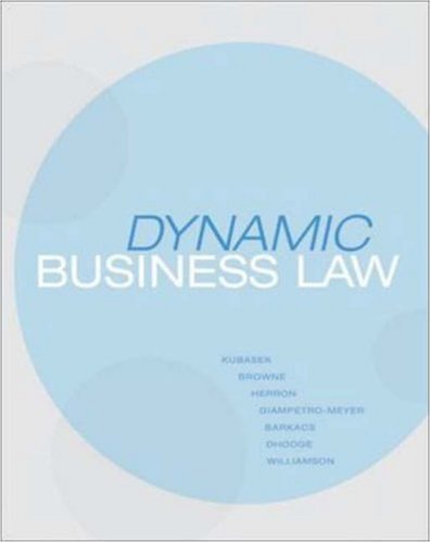 Dynamic Business Law by M. Neil Browne (Hardcover)