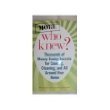 More Who Knew? by Bruce, Bossolina-Lubin, Jeanne Lubin